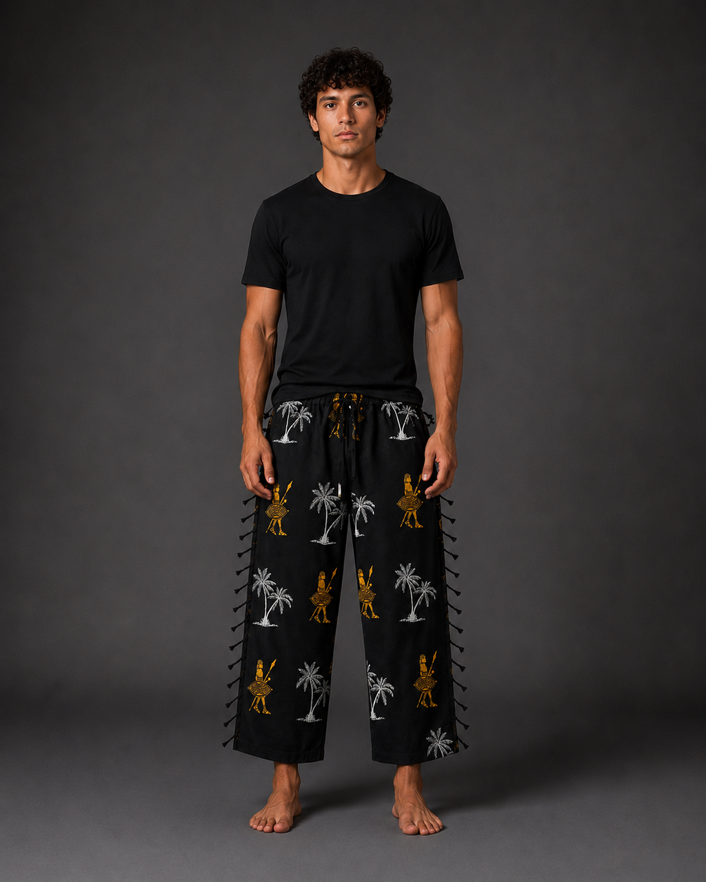 Black Tribal Pants