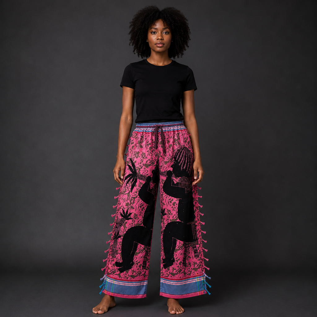 Pink + Blue - Baby Graphic Pants