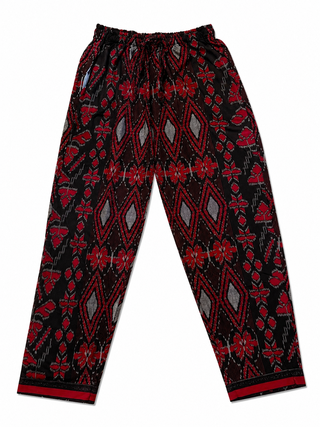 Black + Red Tribal Pants