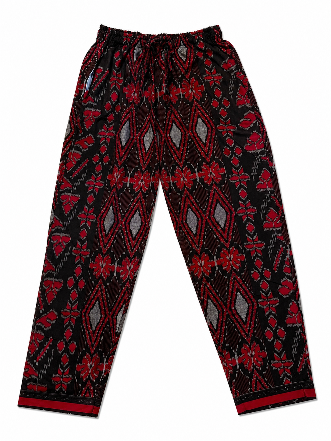 Black + Red Tribal Pants