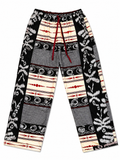 Black + Cream Tribal Pants