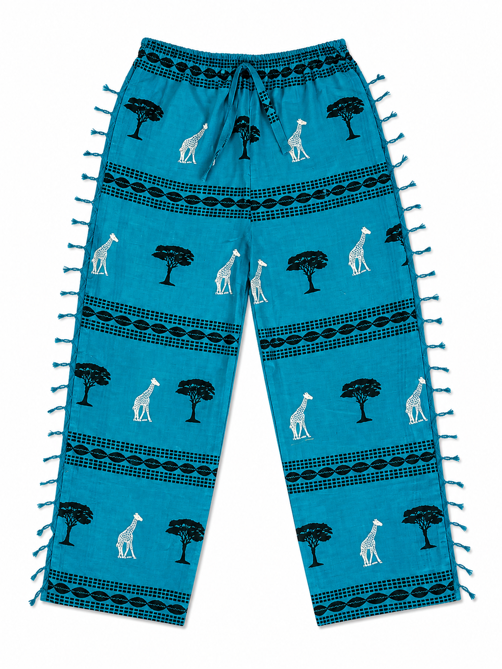 Baby Blue + Giraffe Pants
