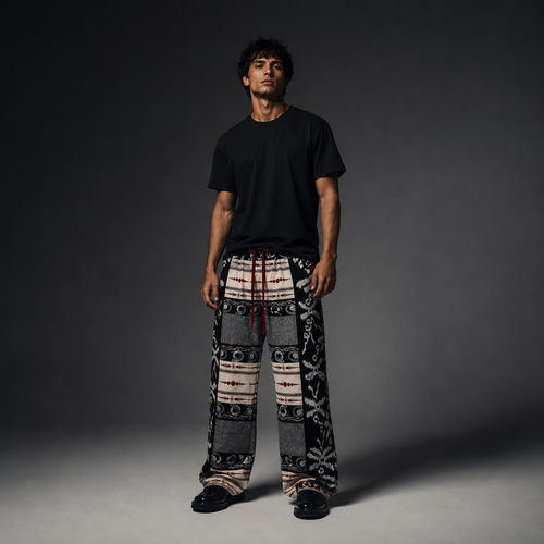 Black + Cream Tribal Pants