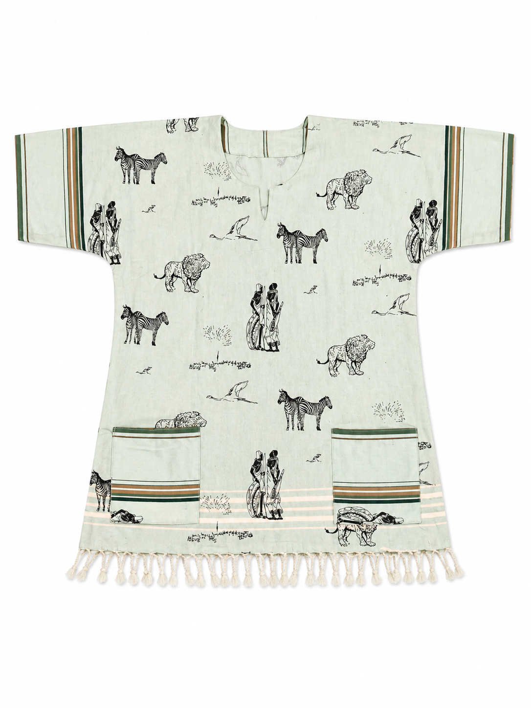Light Blue Safari Dashiki