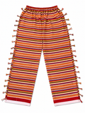 Red + Orange Stripped Pants