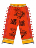 Orange Tiger + Elephant Pants