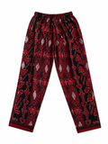 Red + Black Tribal Pants