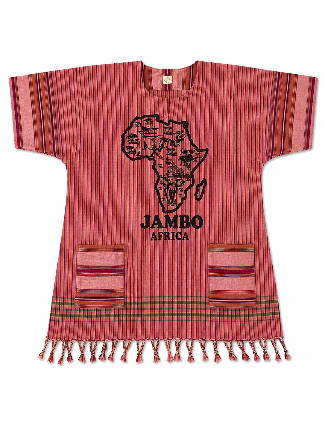 Pink Stripped Dashiki
