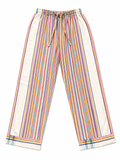 Soft Cream + Rainbow Stripped Pants