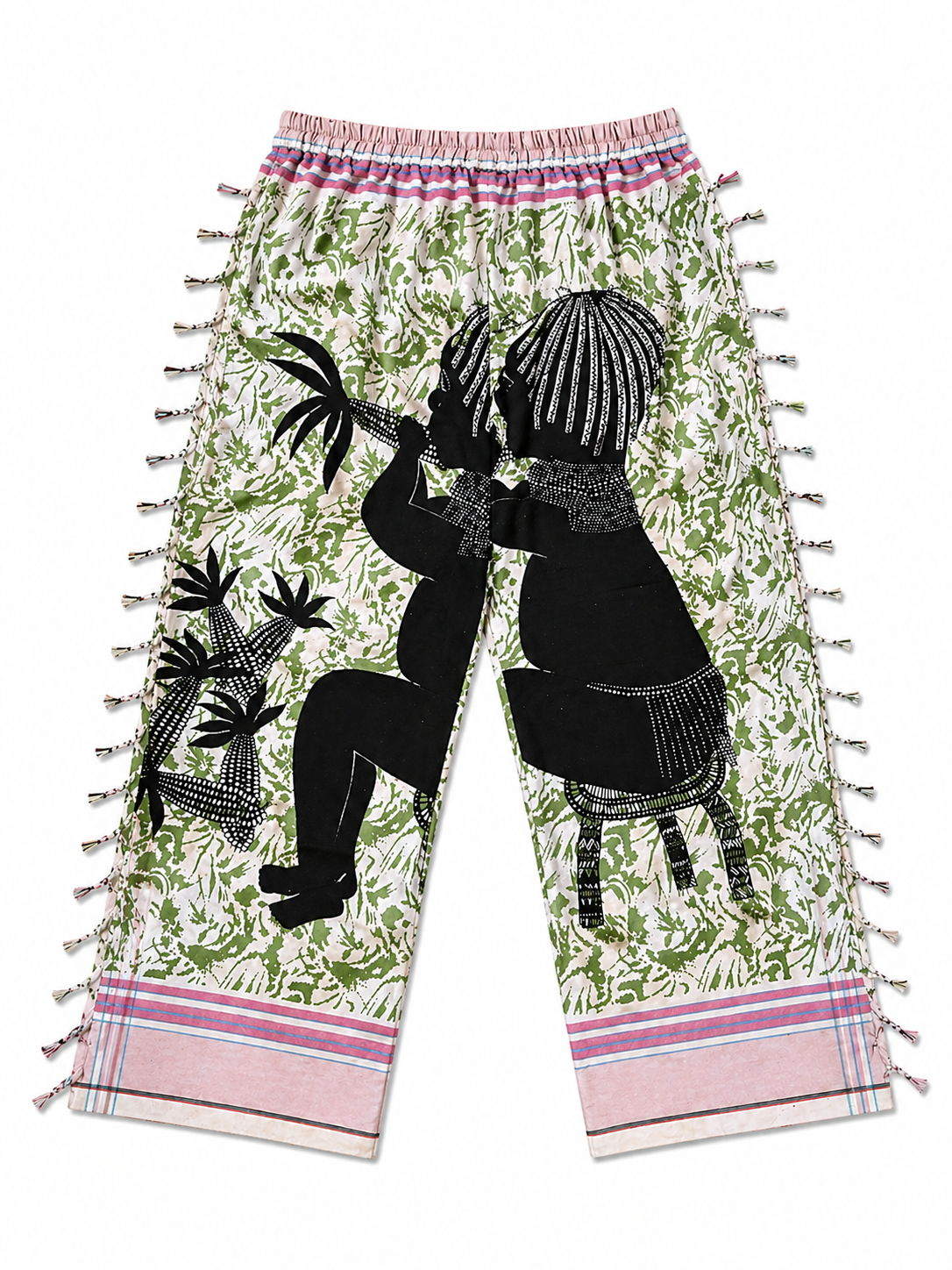 Green + Pink Baby Graphic Pants
