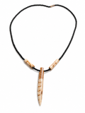 Marbled Carved Necklace
