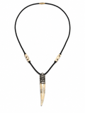 Ivory-Styled Carved Necklace