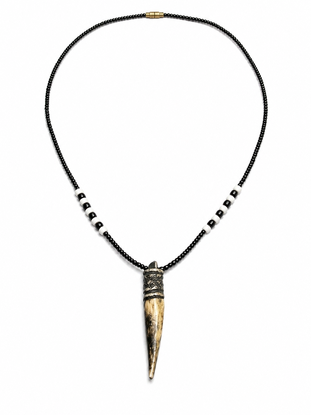 Carved Tooth Necklace