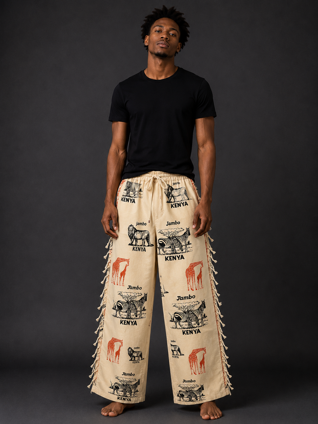 Cream + African Safari Pants